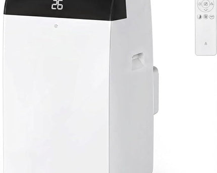 Climatiseur portable 3 en 1 - 10 000 BTU (+40m²) – Silencieux - Refroidissement, déshumidification 30 L jour, ventilateur 2 vitesses – minuterie 24 h, affichage numérique