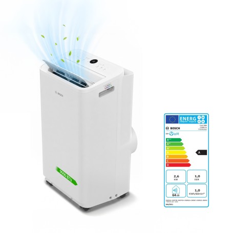Bosch - Cool 2000 - 9000 BTU - Climatiseur portable - LED