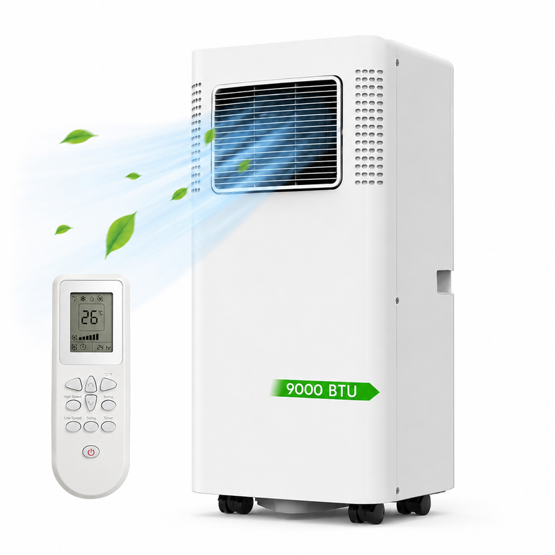 Climatiseur Mobile Réversible 9 000 BTU (+35m²) - Wi-Fi