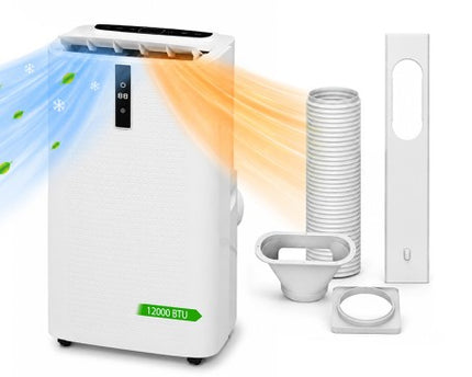 Climatiseur mobile 4 en 1 - 12 000 BTU - Chauffage - Déshumidificateur