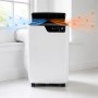 Climatiseur Mobile - Blanc - 14000 BTU - Réversible Chaud/Froid - Silencieux