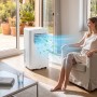 CL3844 - Blanc - Climatiseur mobile 7000 BTU - Classe A - Minuterie 24h