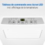 CL3844 - Blanc - Climatiseur mobile 7000 BTU - Classe A - Minuterie 24h
