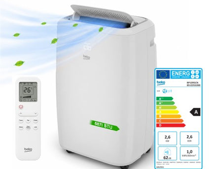 Climatiseur mobile connecté - 9000 BTU - Wi-Fi & Commandes vocales