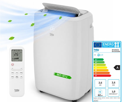Climatiseur mobile connecté - 9000 BTU - Wi-Fi & Commandes vocales