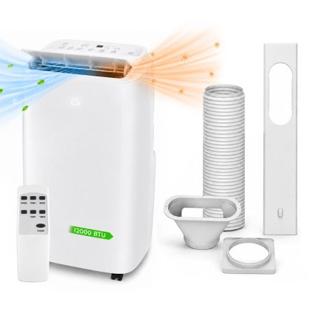 Climatiseur mobile réversible - 12000 BTU - 1391 W - Pompe à chaleur