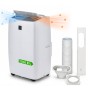 Climatiseur mobile réversible - 12000 BTU - 4-en-1 - Chaud/Froid