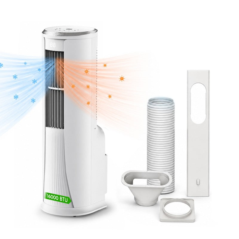 Climatiseur mobile réversible - 16 000 BTU - Froid & Chaud - Pompe à Chaleur intégré